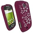 igadgitz Rosa Floreale Custodia Silicone Skin Case Cover Protezione per Samsung Galaxy Next S5570 Android Smartphone Mobile + Protettore schermo