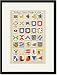 Black Framed/Matted Print 17x23, Bordures, Counter Changes and Lines
