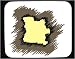 Decorated Mouse Pad with Angola, geographical, map, outline, geography, region, place, land