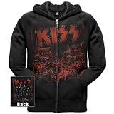 Kiss - Red Hit Zip Hoodie