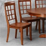 Center Height Side Chair - Fretwork Back Mendocino Cherry