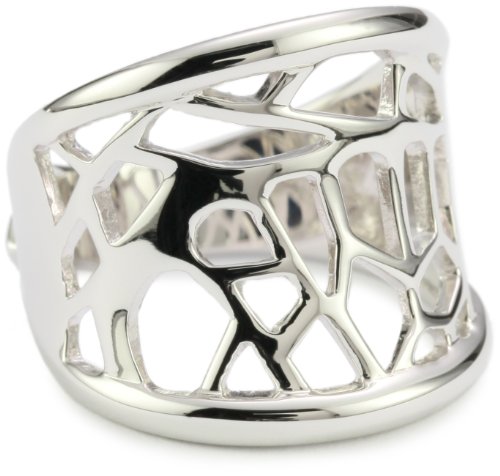 ELLE Jewelry Butterfly Pattern Sterling Silver Ring, Size 8