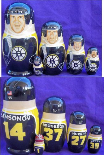 Childrens Toyshop  Toys : NHL Hockey Any Team your choice Russian Nesting Nested Stacking doll 5 pcs / 7 in