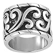 Silvertone Swirl Ring