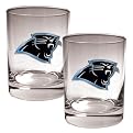 Carolina Panthers Rocks Glass Set - Clear
