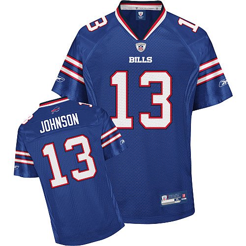 Steve Johnson #13 Blue Buffalo Bills Reebok NFL Premier All Stitched Replica Jersey - X-LARGE