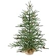 2.5' Carmel Pine Artificial Christmas Tree with Pine Cones and Burlap Base Unlit