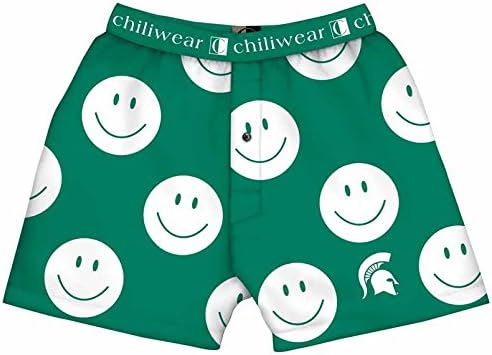 Michigan State Smiley Face Boxers