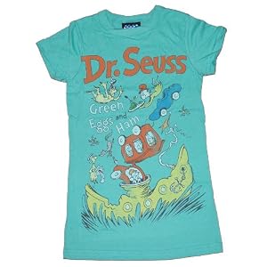 TS450 Green Eggs and Ham Dr. Seuss Junk Food Juniors T-Shirt