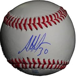 Alejandro De Aza Autographed ROLB Baseball, Chicago White Sox, Florida Marlin, Proof Photo