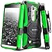 Evocel New Generation Series Phone Case Compatible with LG Leon, LG Tribute 2 (LS665), LG Destiny L21G, LG Power L22C, LG Risio with Belt Clip Holster and Kickstand, Green