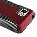 Insten Hybrid Case Compatible with Motorola Droid Bionic XT875, Black TPU / Red Hard