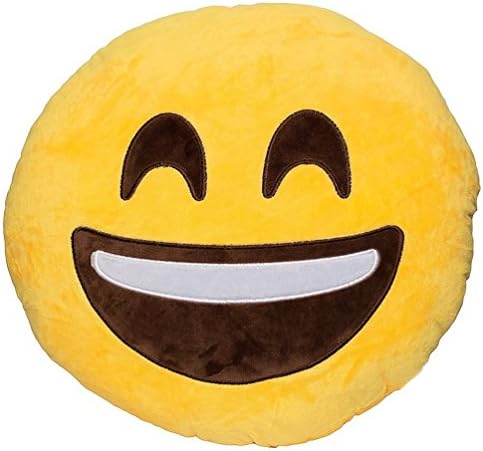 32cm Funny Emoji Emotion Cushion Pillow PP Coton Staffed Pillow Toy, 13 Styles (Laugh)