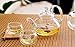 Luxtea Double-walled Borosilicate Teacup Glass Heat-resisting Tea Cup Hold 2 Oz,set of 10 (Teacup10pcs)