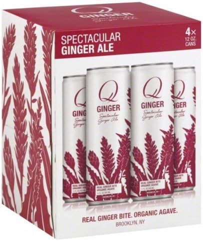 Q Tonic Mixer 4 Pack Ginger Ale, 48 Oz, Case Of 6