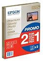 Epson Premium Glossy Photo Paper - 2 für 1, DIN A4, 255g/m², 30 Blatt