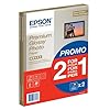 Epson C13S042169 Premium glossy photo paper inkjet 255g/m2 A4 2x15 Blatt Pack BOGOF