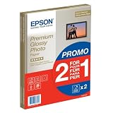 Epson C13S042169 Premium glossy photo paper inkjet 255g/m2 A4 2x15 Blatt Pack BOGOFvon "Epson"