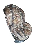 Custom Toddler Car Seat Cover- Sew Precious Baby- Camo & Light Blue Piping!