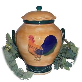 Classic Rooster Collection Hand-Painted Cookie Jar by ecWorld