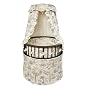 Badger Basket Elegance Round Baby Bassinet, Black with Black Toile