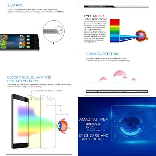 HUAWEI Ascend P8 Lite Screen Protector,Nillkin Amazing PE+ Blue Light Resistant Screen Protector Protective Film for HUAWEI Ascend P8 Lite
