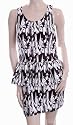 Vero Moda Schwarze & Weiß Geometrisch Druck Kleide