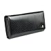 Designer Anthoni Crown Portemonnaie en cuir femme noire Python - Design