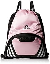 adidas Team Speed II Sackpack, Gala Pink, 19 x 14.75 x 2-Inch
