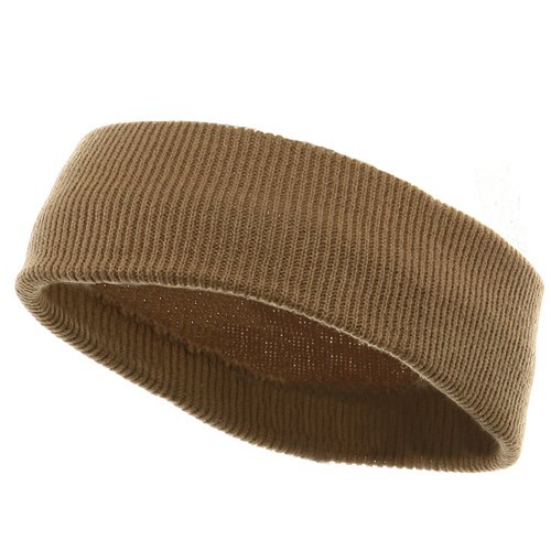Head Band (wide)-Khaki W12S25B