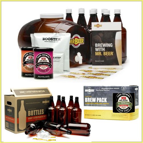 Mr. BeerÂ® 20635 Premium Gold Edition Home Brew Kit with St. Patricks Irish Stout Refill Brew Pack and Deluxe Bottling System
