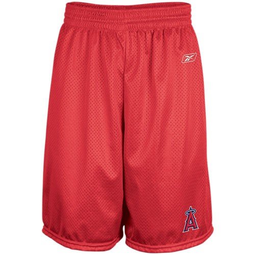 Reebok Los Angeles Angels of Anaheim Red Jimmy Mesh Shorts