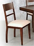Lifestyle California 23-807RTA Crestline Curved Back Side Chair with Upholstered Seat