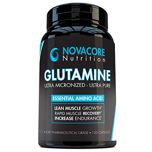 Glutamine 1400mg - Pure Essential Amino Acid - L-Glutamine Diet Supplement for Workout Recovery, Optimum Fitness Performance, Lean Muscle Growth and Better Endurance - Athlete Tested - Made in USA