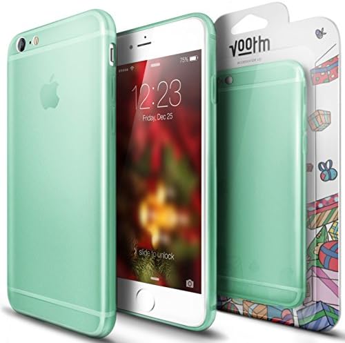 iPhone 6S Plus Case, Voorm® [Ultra Thin Liquid Gel Skin Capsule] Soft Lightweight Transparent 6 6S Perfect-Fit Full-Protection Cover Slim Flexible TPU [5.5 inch] Frosted Clear - Crocodile Green