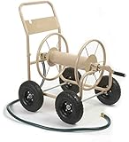 Liberty Garden Products 870-M1-2 Industrial 300 - 4 Wheel Garden Hose Reel Cart - Tan