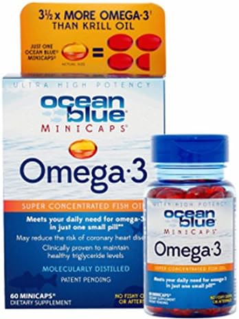 Ocean Blue Omega-3, Ultra High Potency, Minicaps 60 minicaps