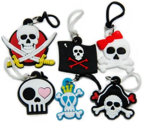 U-B Charmed "AYE AYE Captain" Charms, Compatible with Rubber band Loom Bracelets- (6 Pack)