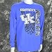 University of Kentucky Super Net on a Blue Long Sleeve Shirt
