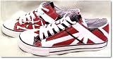 Size 11.5 Eddie Van Halen EVH Red/Black/White Combo Low Top Sneaker Tennis Shoes EV026