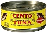 Cento Solid cted Tuna in Olive Oil, 3 oz Cans, 24 ct (Quantity of 1)