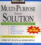 Multi-purpose Sterile Solution for Any Soft Contact Lens (3 Pack X 16 Fl Oz) by Kirkland
