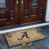 ALABAMA CRIMSON TIDE Team Logo Full Sized Coir Fiber DOOR MAT (24" x 39") by Memory Company