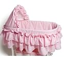 Pink Gingham Bassinet Bedding Set Burlington Basket