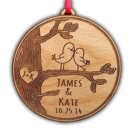 Newlywed Christmas Ornament Lovebirds Personalized Heart Tree Trunk Design Mr Mrs Wedding Date Name Engraved Couples Our First Christmas Gift for Him Her Engagement Holiday Together Wood Custom Christmas Personalized Couple’s 1st Newlywed Christmas Ornament Lovebirds Personalized Heart Tree Trunk Design Mr Mrs Wedding Date Name Engraved Couples Our First Christmas Gift for Him Her Engagement Holiday Together Wood Custom Christmas Personalized Couple’s 1st