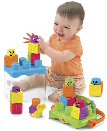 Imagen 2 de Mattel P8793 Fisher Price - Piezas para apilar con caja de almacenaje