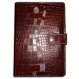 J-Tech Digital Brown Croc Sytle Synthetic Leather Amazon Kindle 2 (Fits 6" Display, Kindle 2) E-Book Reader Carrying Protective Case Cover