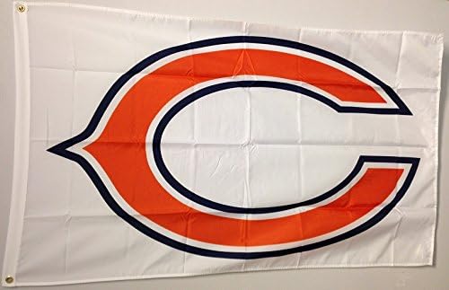 White Chicago Bears Flag 3x5 NFL Large Banner Bears White Flag