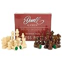 Solid wooden Staunton style chess pieces