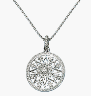 Avon Snowflake Necklace in Red Signature Box